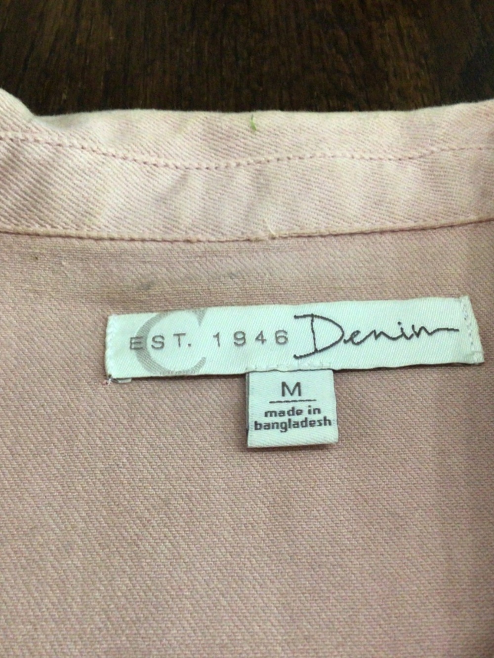 EST. 1946 Denim light pink jacket. Size M excellent shape - Picture 3 of 6